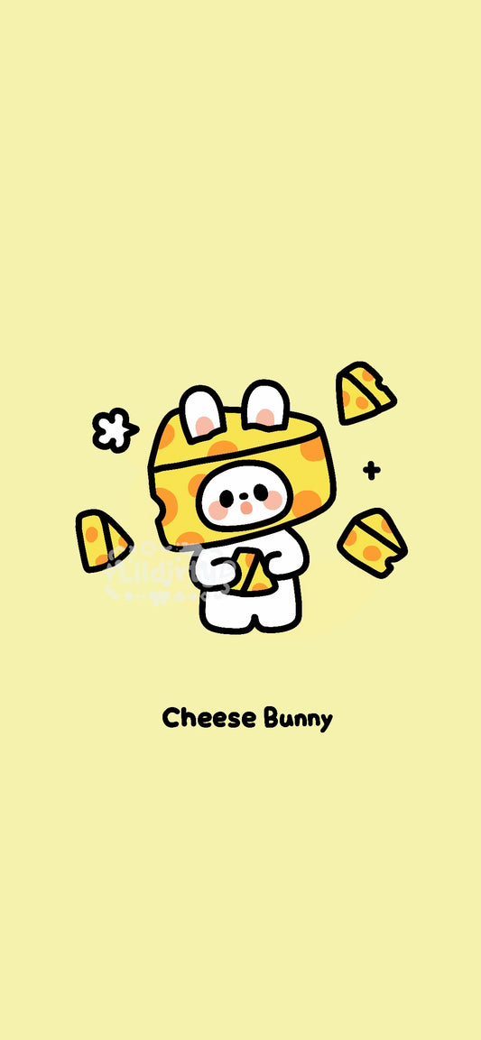 Yellow Bunny digital Wallpaper