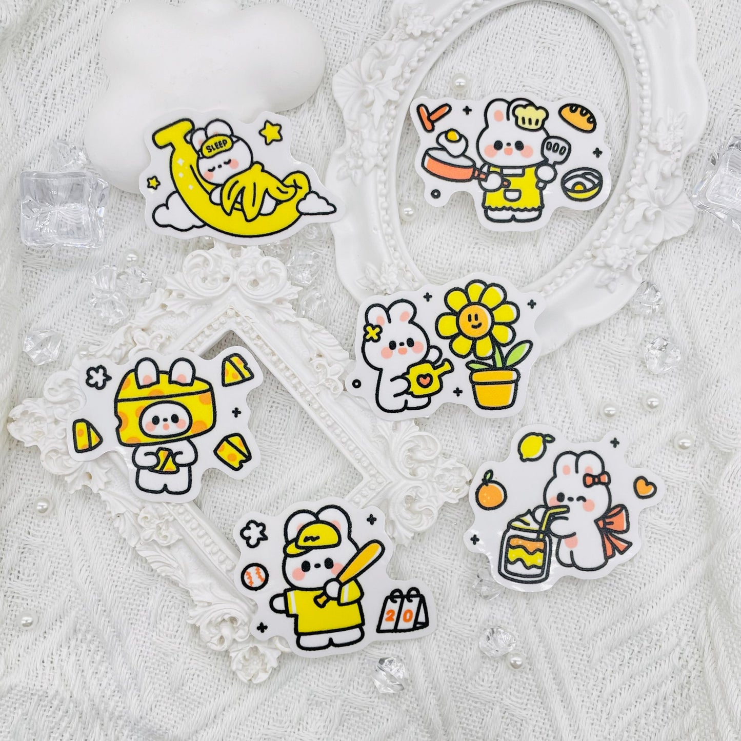 Yellow Bunny Sticker