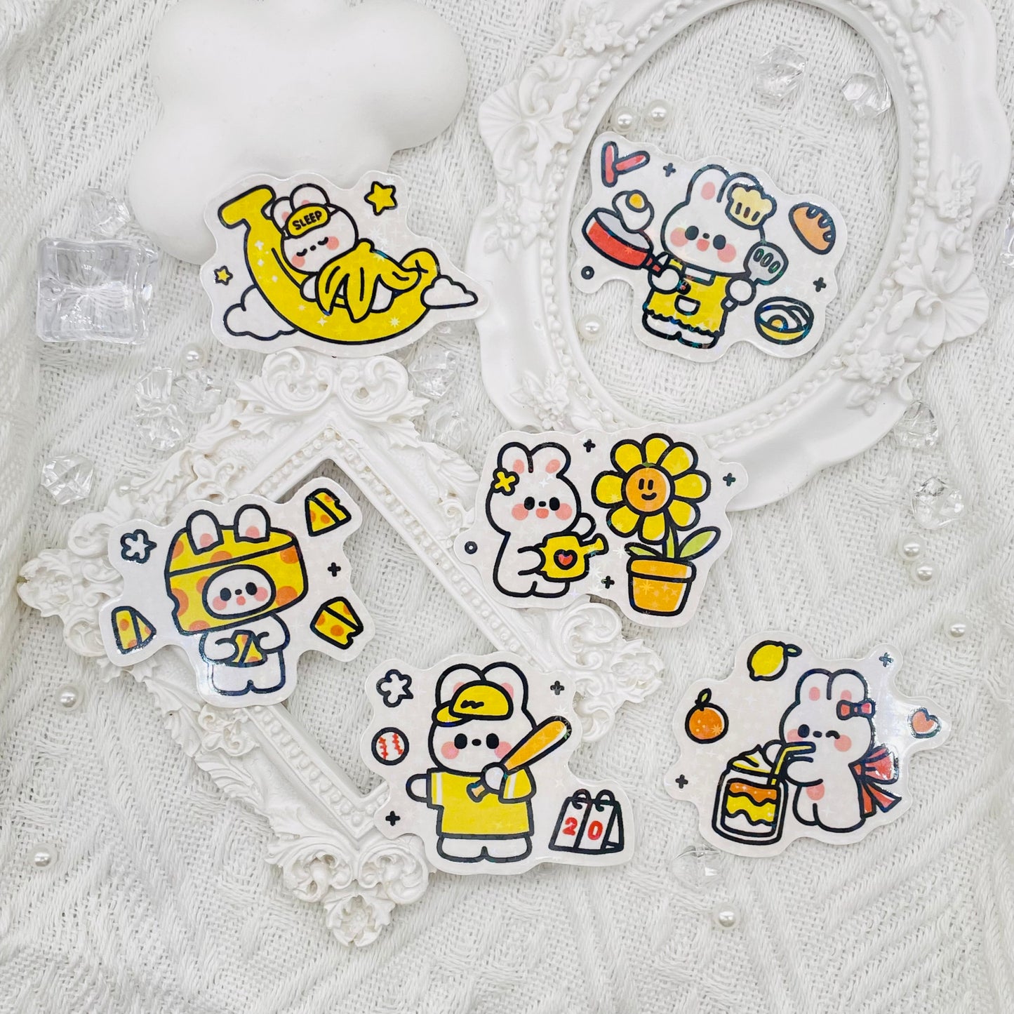 Yellow Bunny Sticker