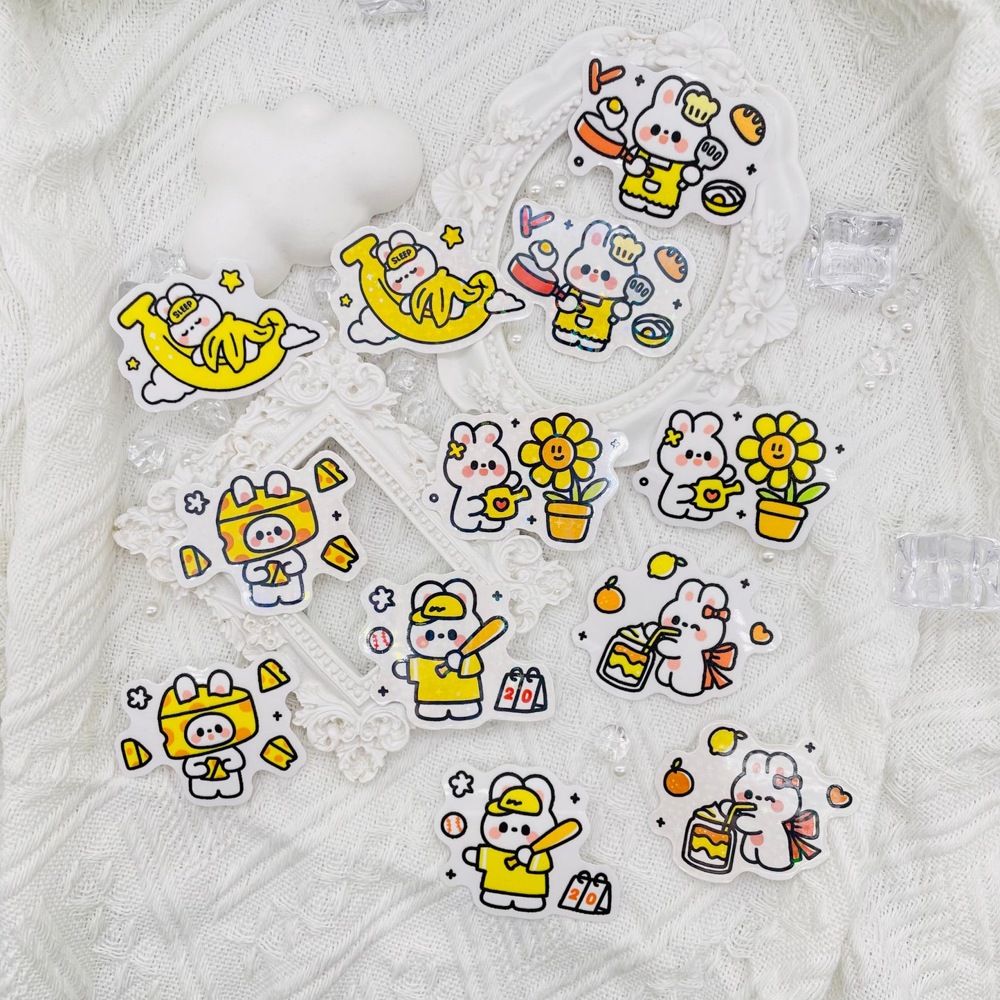 Yellow Bunny Sticker