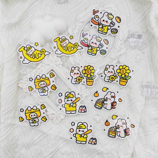 Yellow Bunny Sticker