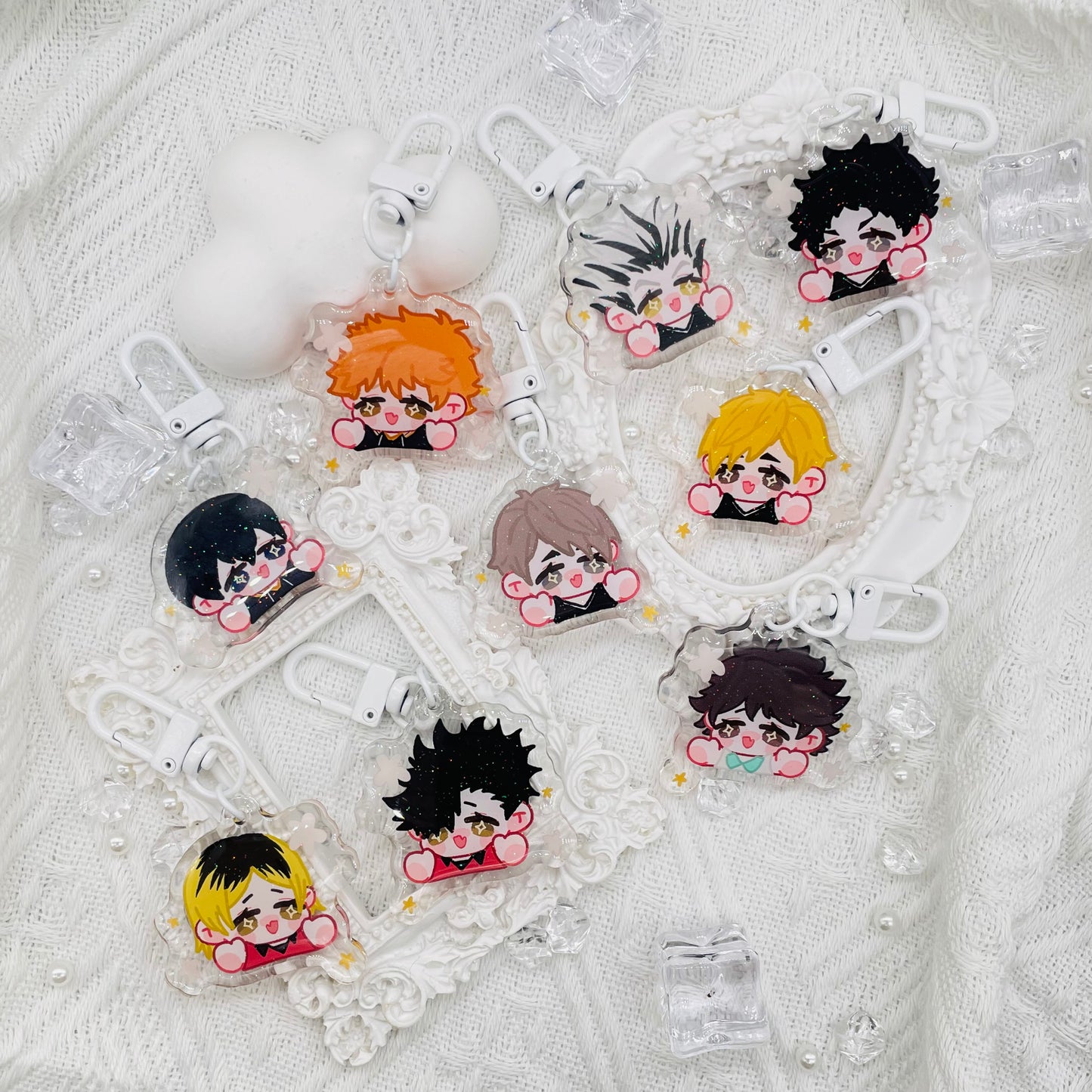 Haikyuu keychains